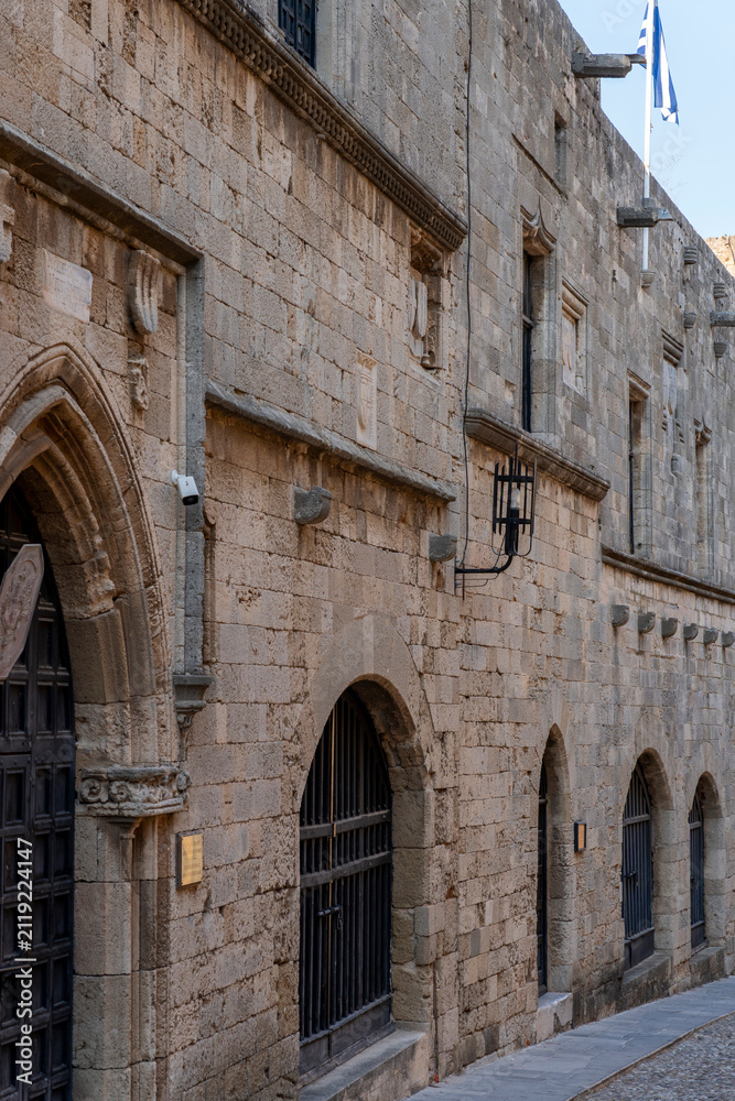Fototapeta premium Street of the Knights of Rhodes