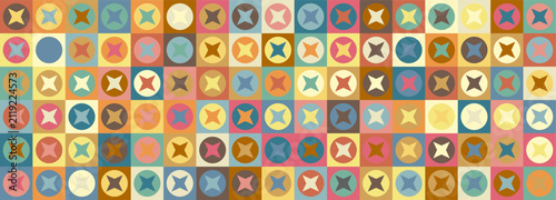 Seamless colorful geometric pattern. Abstract background for clothes, textiles, covers and banners. A background for textures, prints, wallpapers and an idea for creative design
