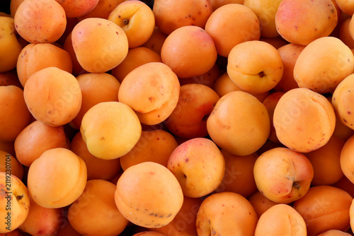 apricots on the market