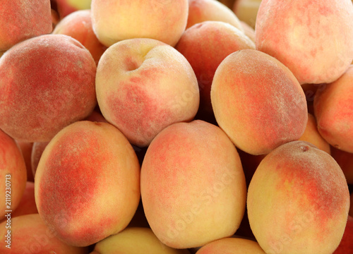 peaches on the table