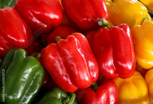 red and yellow peppers