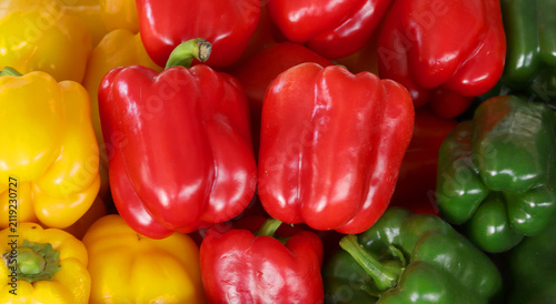 red and yellow peppers