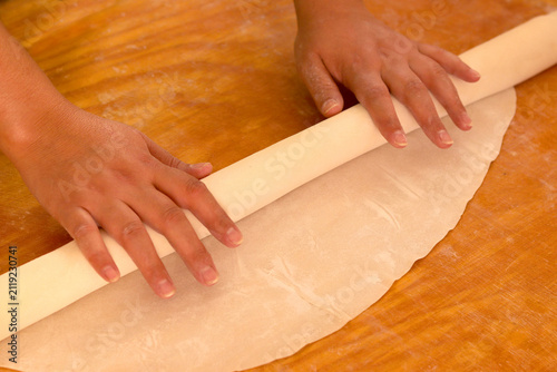 close up of a female hands