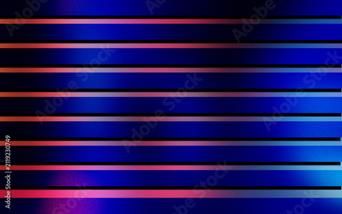 Abstract background with horizontal blue and red lines creating futuristic pattern.