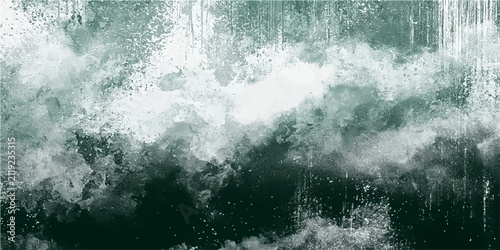 Foto Abstract representation of turbulent water with splashes and frothy waves, conveying raw energy and natural power