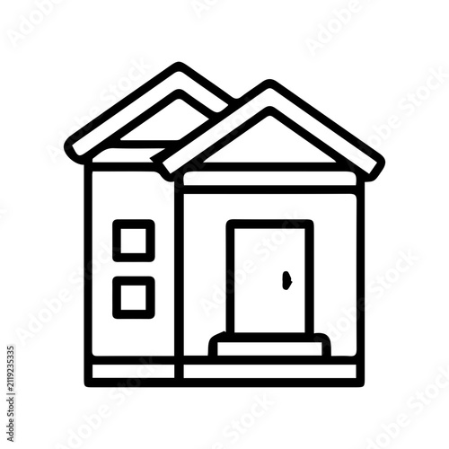 House Building Outline Icon