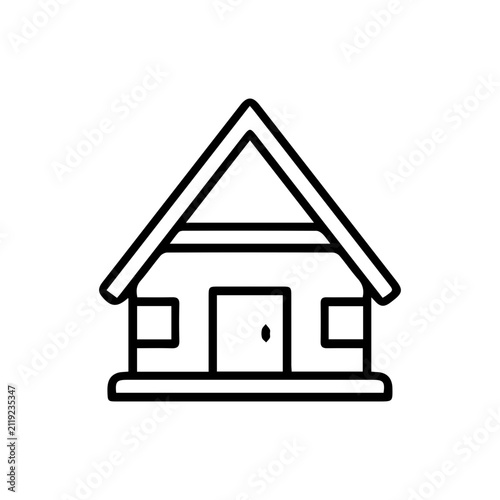 House Line Art Icon