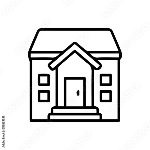 Simple House Line Icon