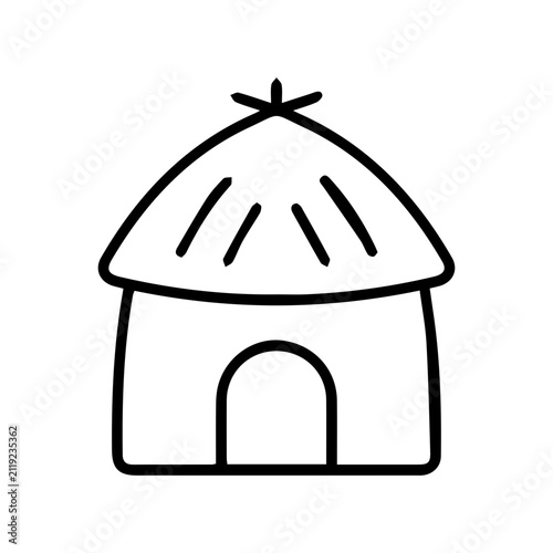 Thatched Hut Illustration