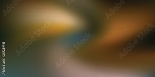 Abstract blurred background with smooth gradient transitions of dark green, golden yellow, and warm orange tones