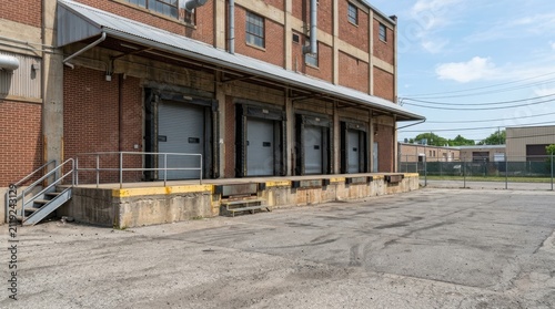 Loading dock of factory
