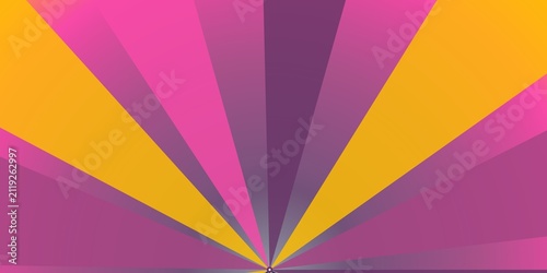 фотографія Abstract sunburst background with vibrant pink and yellow rays emanating from center