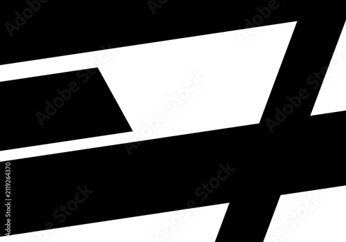Photography Black and white abstract geometric background with bold slanted lines and dynami