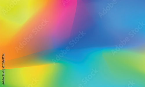 Abstract green wavy background with soft smooth gradient, vector illustration
