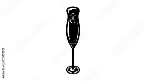 Electric handheld milk frother and coffee foam maker.