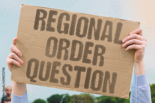 Картината върху платно "Regional Order Question" The future security structure remains unresolved after war