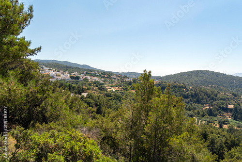 A hillside village in Rhodes