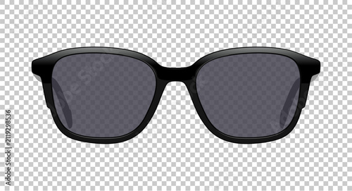 sunglasses vector illustration realistic. transparent glass