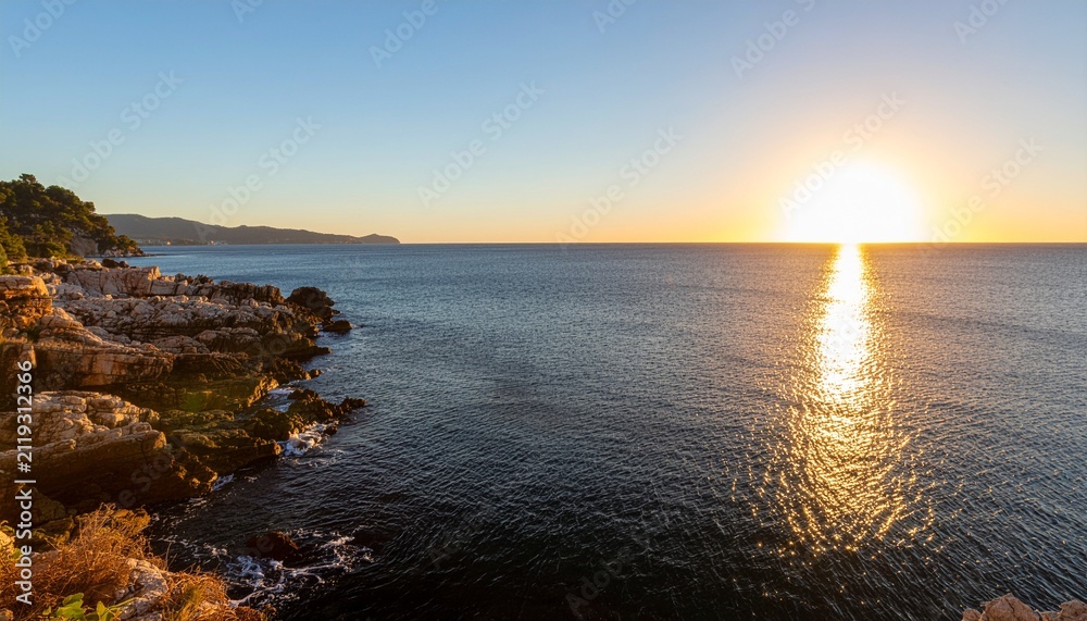 Obraz premium Por do sol no mar 