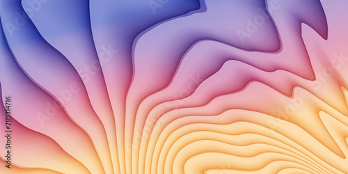 Foto Abstract art of soft pastel gradient ripples creating calming and soothing visual effect