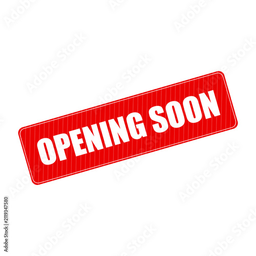 Opening Soon Stamp Stock Illustrations