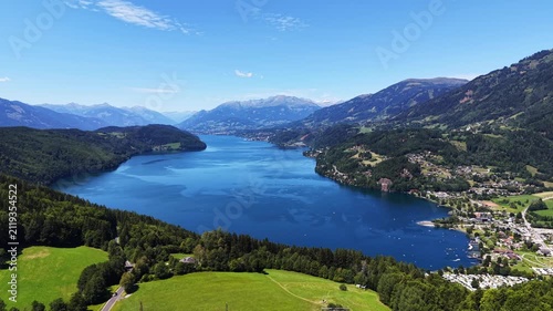 Doebriach on Lake Millstaetter See in Carinthia, Austria