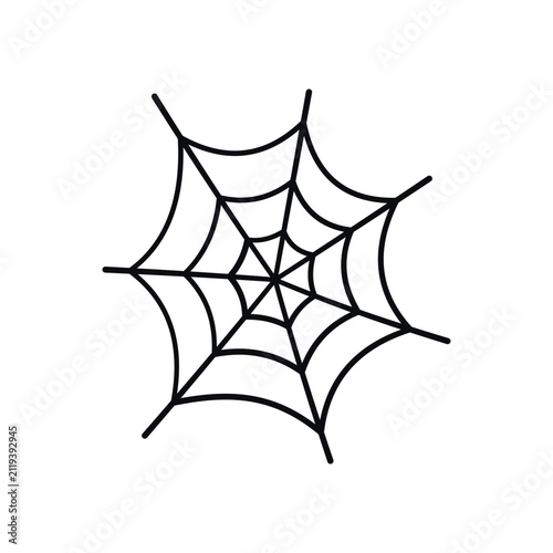 Фотография Halloween Outline Icon – Spider Web