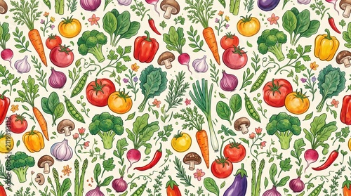 easter seamless pattern with tulips