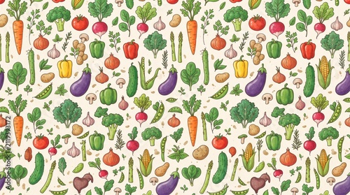 seamless pattern with red tulips