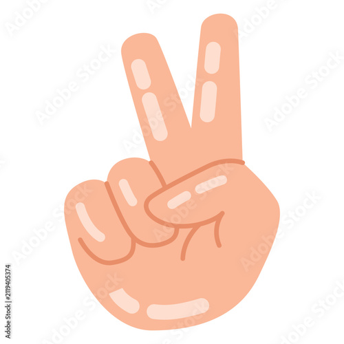 Peace Sign Hand Icon Design