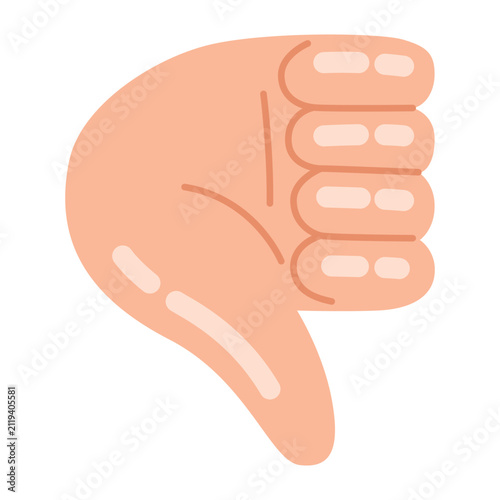 Thumbs Down Hand Icon Design