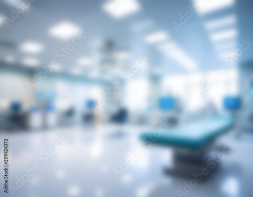 Hospital waiting room healthcare empty background blur