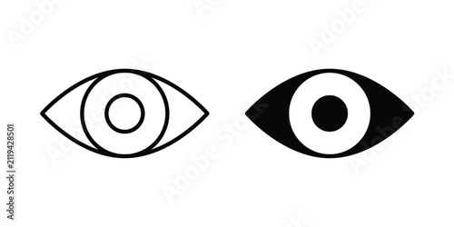 visibility icon vector logo collection