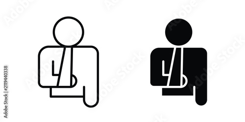 Injury icon for marketing designs