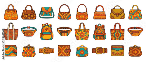 Retro Bags Collection: Purses, Backpacks, Wallets & Belts