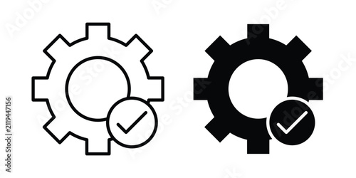 Fotografie Easy setup icon minimal logo collection