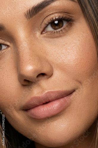 Extreme close-up revealing the intricate beauty of natural skin texture and features