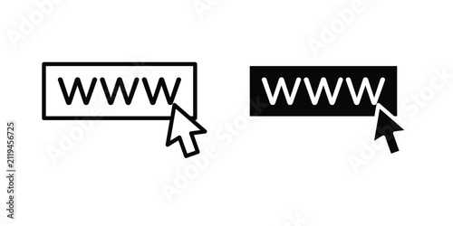 Bild auf Leinwand Url icon for creative projects