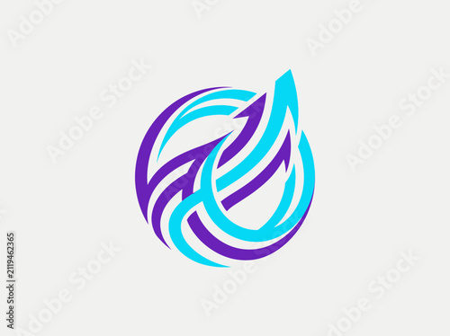 Dynamic Arrows Forming A Circular Growth Symbol With Upward Momentum