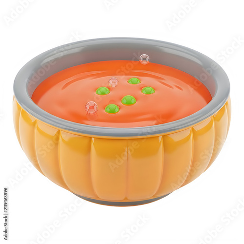 Small ceramic pumpkin bowl filled with orange dip or sauce for holiday snacking