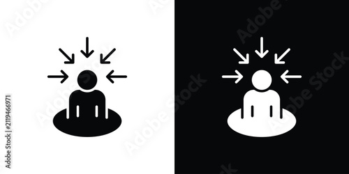 Quadro su tela Centric consumer icon for creative projects