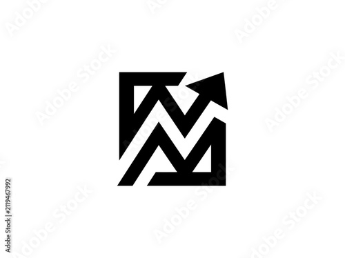 Bold Abstract Arrow Graphic Representing Growth And Progress
