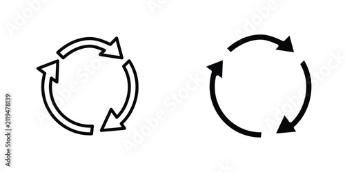 Recycle icon editable designs bundle