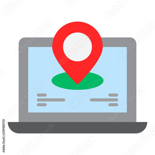 Obraz na płótnie Local Server Map Icon