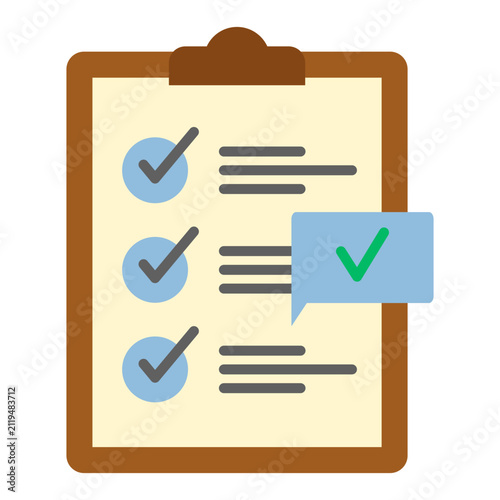 Detailed Checklist Survey Icon