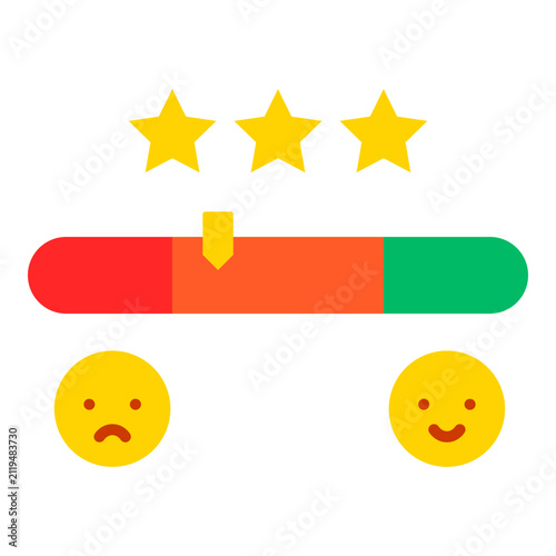 Customer Sentiment Scale Icon