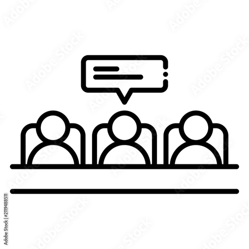 Panel Discussion Board Icon