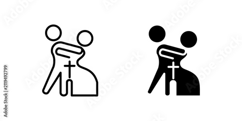 Foto Piggy Bank Calculator icon vector symbol illustration
