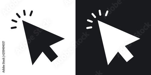 Cursor icon flat illustrations group