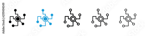фотографія Decentralized icon flat illustrations group